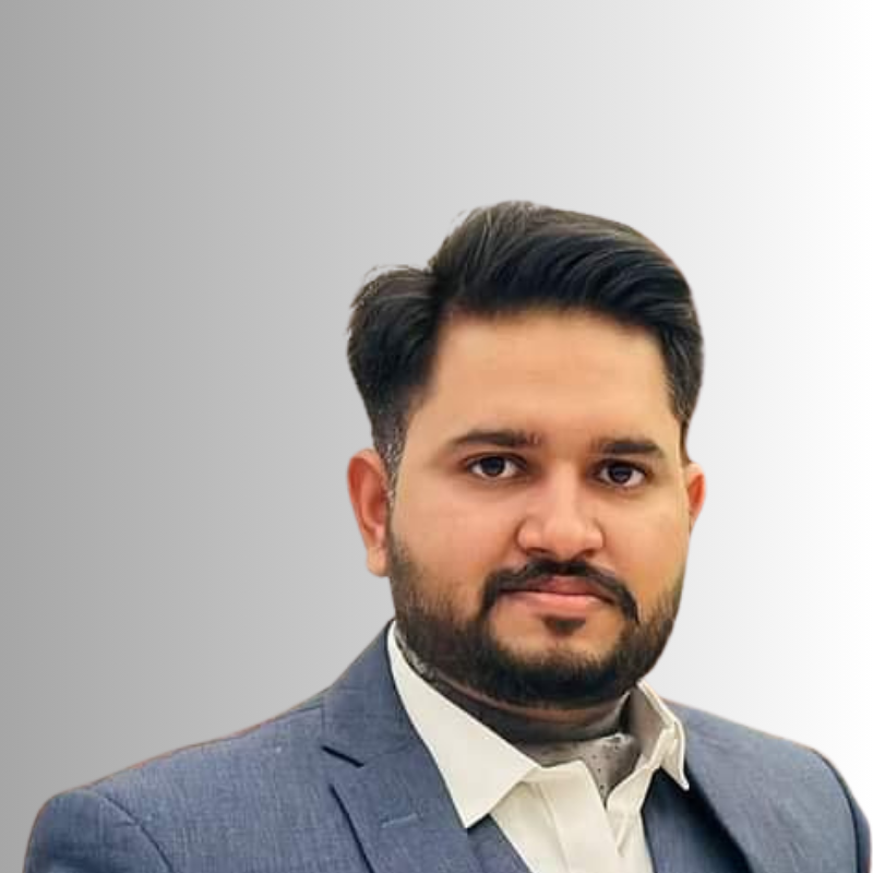 Professional male software developer in modern office, wearing business casual, confident smile, tech background, professional photography, high quality